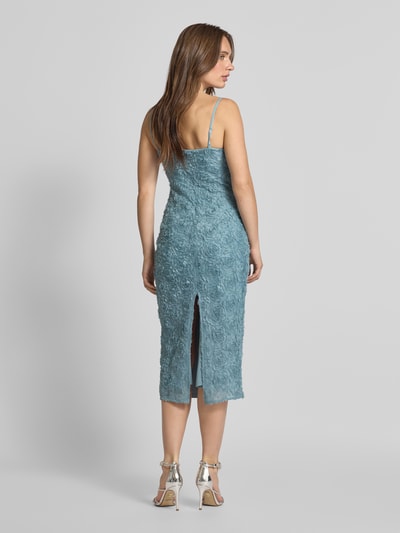 Zero Sukienka midi z ozdobnym obszyciem Błękitny 5