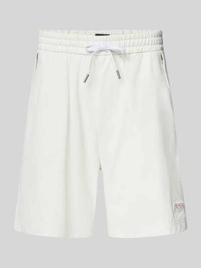 Produktfoto, Relaxed Fit Sport-Shorts mit seitlichen Reißverschlusstaschen Modell 'Fisher' von BOSS Orange, Optik: Unifarben, elastischer Bundabschluss, Tunnelzug, seitliche Reißverschlusstaschen.