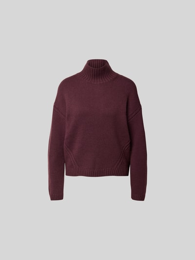Joseph Kaschmirpullover mit Stehkragen Bordeaux 2