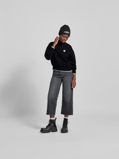 Kenzo Pullover mit Label-Stitching Black 1