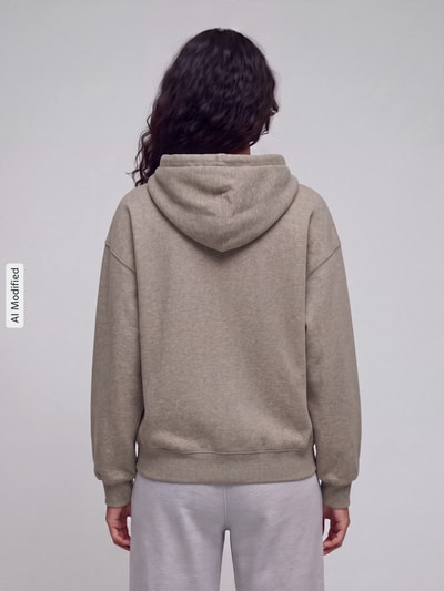 Levi's® Regular fit sweatjack van katoenmix Taupe gemêleerd - 5