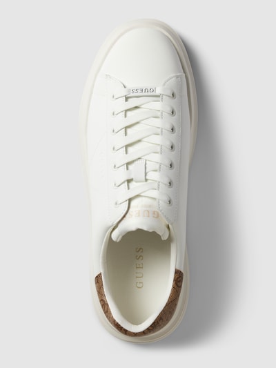 Guess Sneakers met leren patches, model 'ELBA' Wit - 4