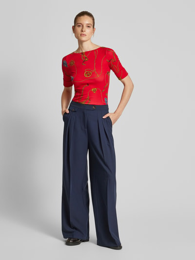 Lauren Ralph Lauren T-Shirt mit U-Boot-Ausschnitt Modell 'JUDY' Rot 1