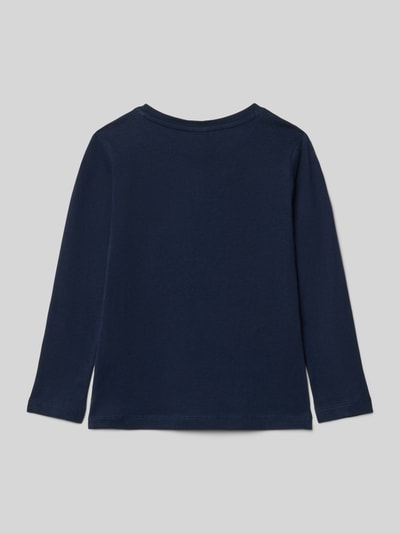 s.Oliver RED LABEL Bluzka z długim rękawem o kroju regular fit z mieszanki dżerseju i bawełny Granatowy 3