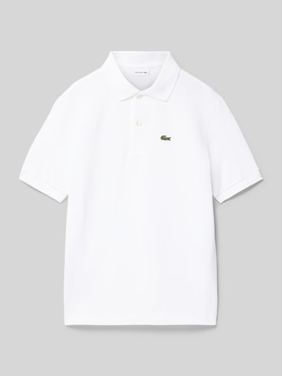 Lacoste Poloshirt met labelstitching Wit - 1