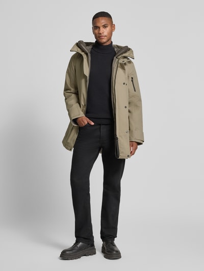 G-LAB Jacke mit Pattentaschen Modell 'Fend' Hellgrau 1