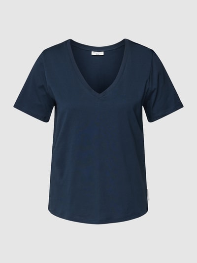 Marc O'Polo DENIM T-Shirt mit V-Ausschnitt Marine 2