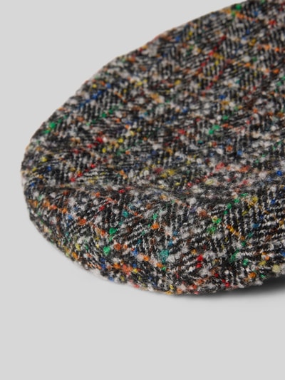 Loevenich Mütze in Bouclé-Optik Modell 'Bakerboy' Black 2