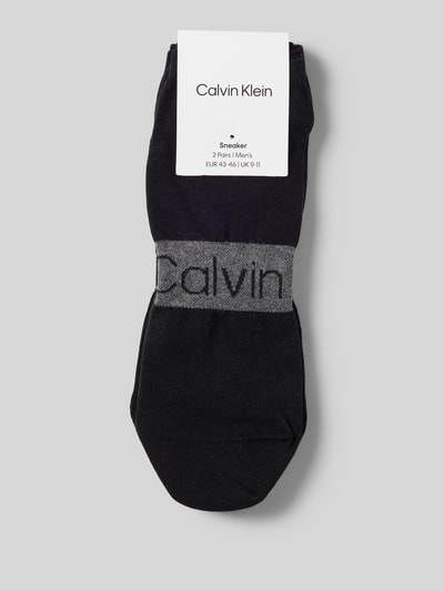 CK Calvin Klein Socken mit Label-Print im 2er-Pack Black 3