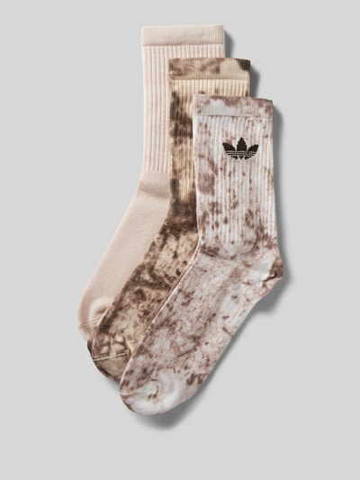 adidas Originals Sokken met logo in een set van 3 paar Beige - 1