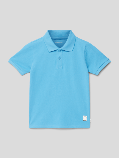 Tom Tailor Poloshirt mit Label-Detail Blau 1