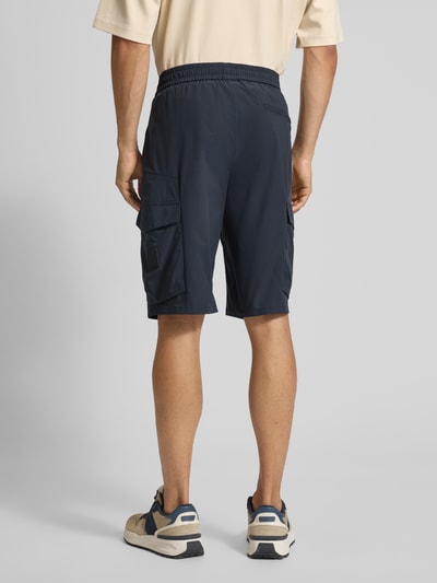 BOSS Green Tapered fit bermuda met cargozakken Donkerblauw - 5