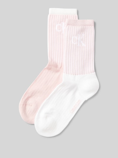 Calvin Klein Jeans Socken mit elastischem Rippenbündchen im 2er-Pack Weiss 1