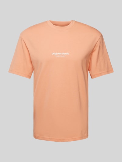 Jack & Jones T-shirt z okrągłym dekoltem model ‘JORVESTERBRO’ Pomarańczowy 2