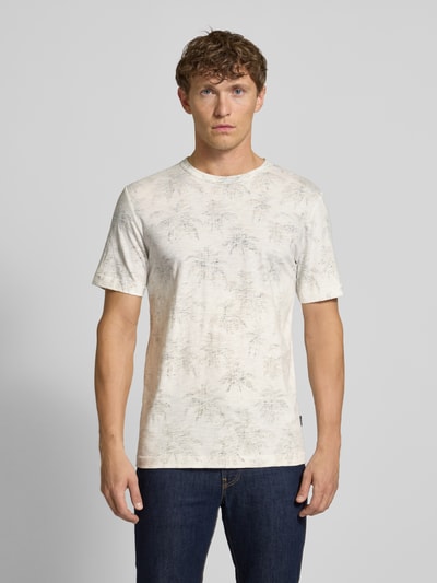 Tom Tailor Regular Fit T-Shirt aus reiner Baumwolle Offwhite 4