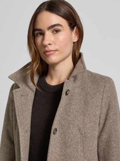 Cinque Mantel mit Stehkragen Modell 'Astrella' Taupe 3