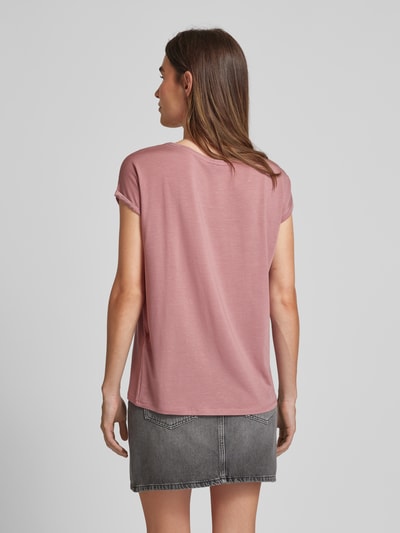 Vero Moda T-shirt w jednolitym kolorze model ‘AVA’ Różowy 5