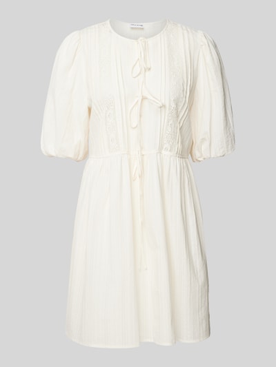 Jake*s Casual Minikleid mit Schnürverschluss Offwhite 2