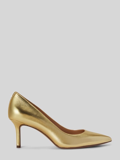 Lauren Ralph Lauren Pumps aus echtem Leder mit Logo-Detail Gold 2