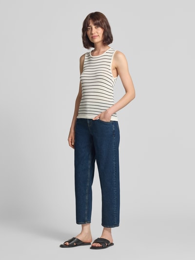Closed Jeansy o kroju barrel fit z detal z logo model 'STOVER-X' Ciemnoniebieski 1