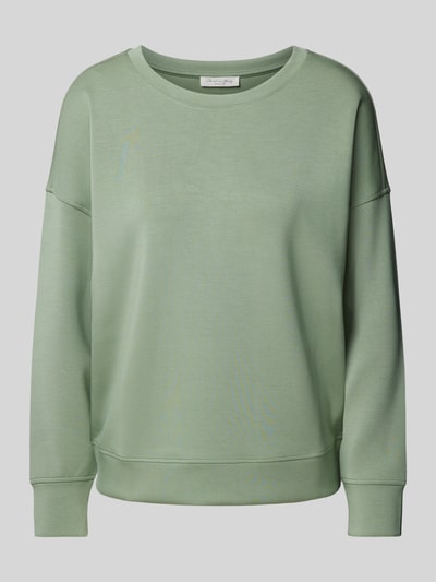 Christian Berg Woman Sweatshirt met kapmouwen Rietgroen - 2