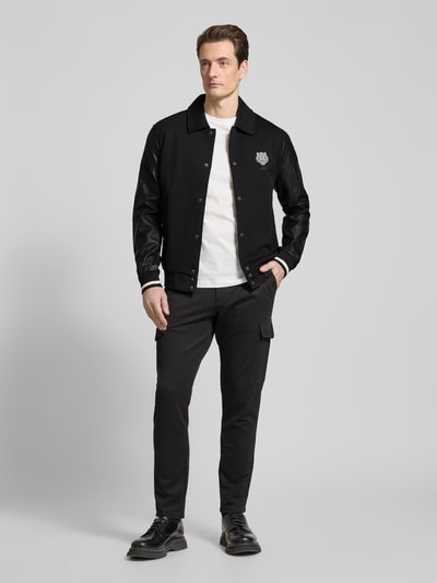 Antony Morato Jacke mit Motiv- und Label-Print Black 1