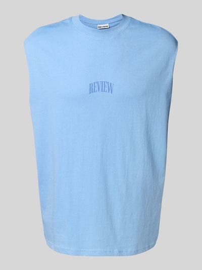 REVIEW Top z nadrukiem z logo Jasnoniebieski 2