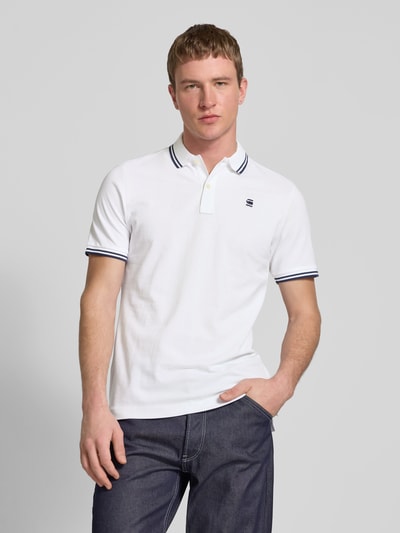 G-Star Raw Poloshirt met labelstitching Wit - 4