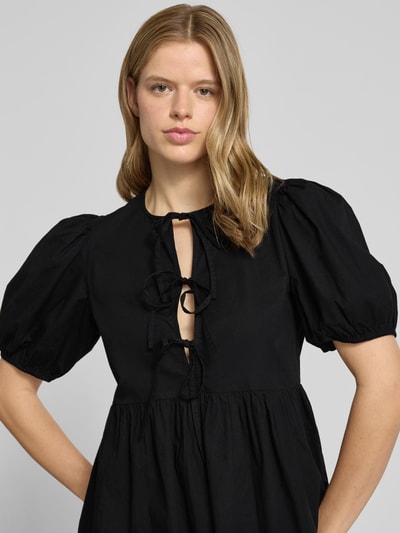 PIECES Regular Fit Bluse aus reiner Baumwolle Modell 'JOLLY' Black 3