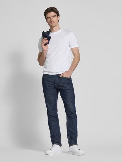 HECHTER PARIS T-shirt met labelprint Wit - 1