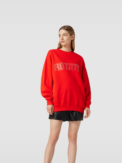 ROTATE Sweatshirt mit Label-Detail Rot 4