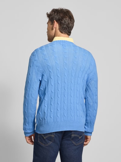 Polo Ralph Lauren Gebreide pullover van kasjmier met ronde hals Lichtblauw gemêleerd - 5