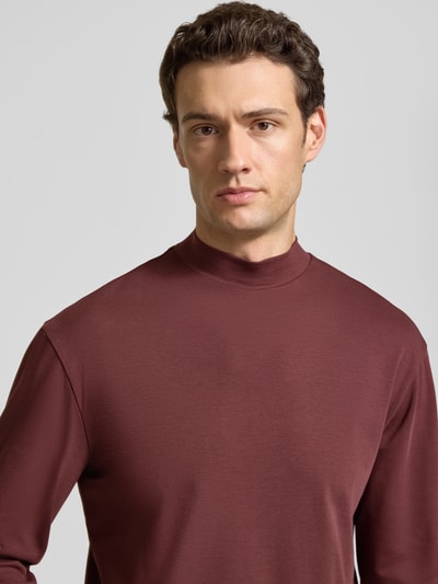 DRYKORN Longsleeve mit Stehkragen Modell 'MORITZO' Bordeaux 3