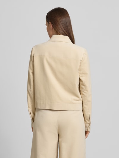 comma Blazer mit Reißverschluss und Pattentaschen Sand 5