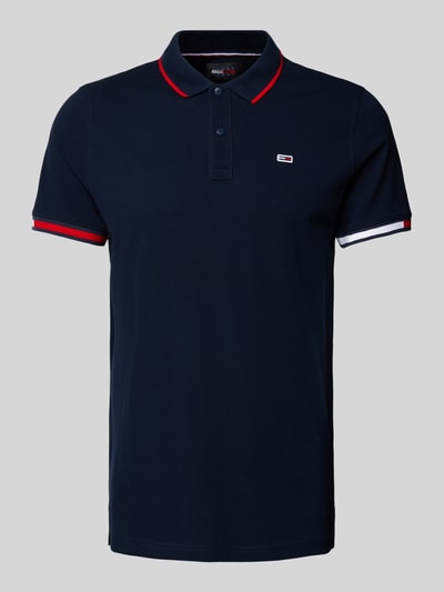 Tommy Jeans Poloshirt mit Label-Stitching Dunkelblau 2