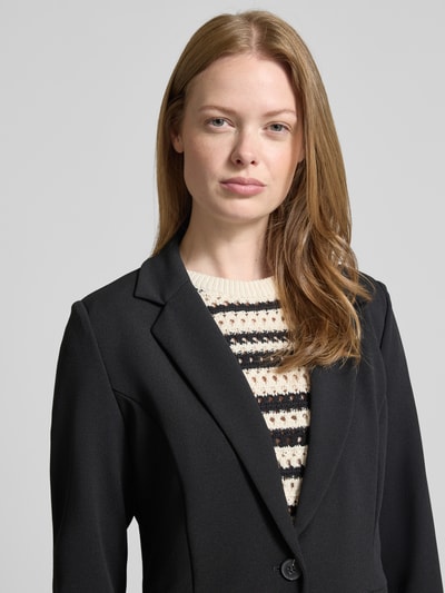 Zero Blazer mit Reverskragen und Leistentaschen Black 3