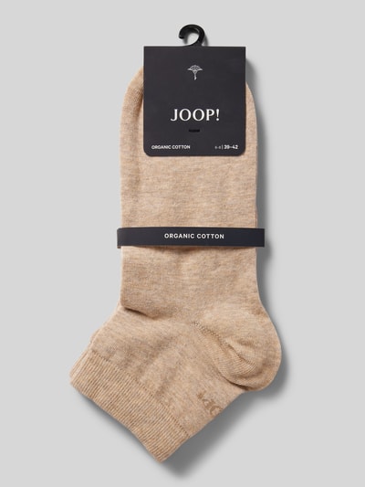 JOOP! Collection Sokken met labeldetail Zand gemêleerd - 3