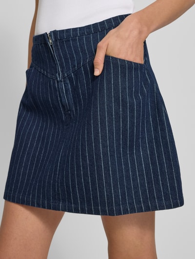 Neo Noir Jeansrock mit Reißverschluss Modell 'Gabani' Jeansblau 3