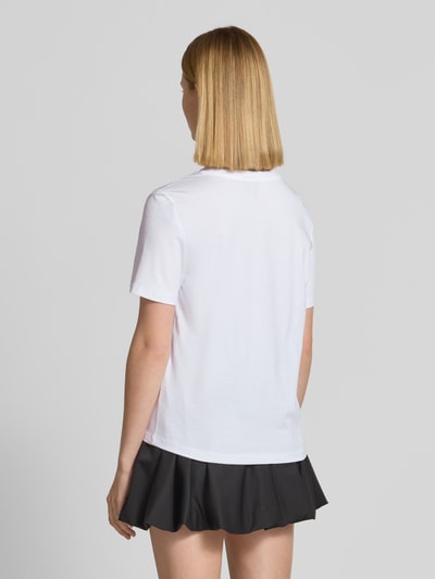 Vero Moda Regular Fit T-Shirt mit Motiv-Stitching Modell 'PAULINA' Weiss 5