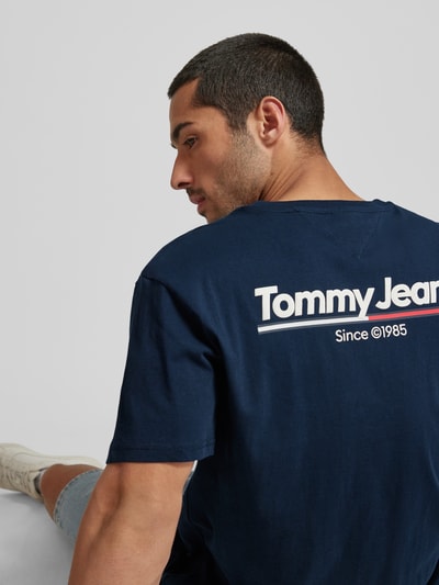 Tommy Jeans T-Shirt mit Label-Print Marine 3