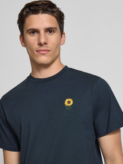 Forét T-Shirt mit Motiv-Stitching Modell 'TOURNESOL' Marine 3
