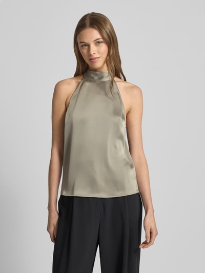 Samsøe Samsøe Regular Fit Blusentop mit Neckholder Modell 'SARHEO' Oliv 4