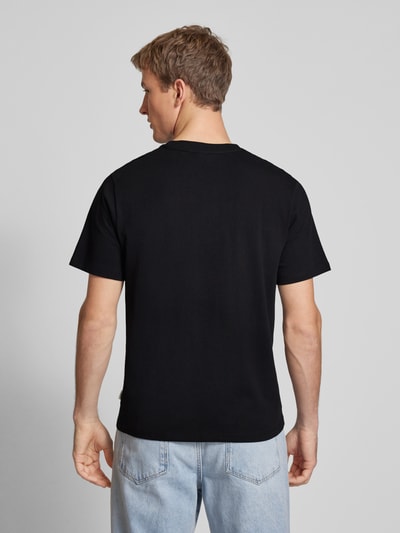 Pepe Jeans T-Shirt mit Label-Stitching Modell 'Connor' Black 5