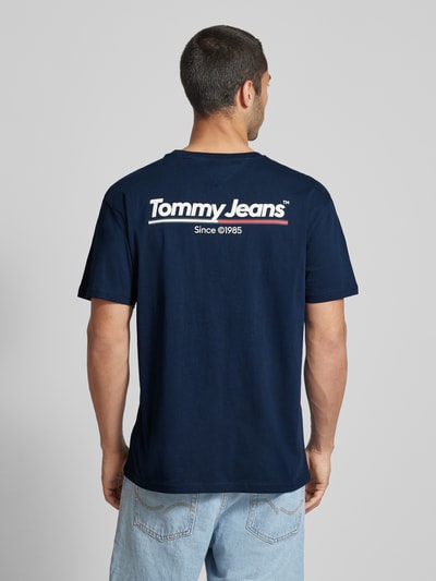 Tommy Jeans T-shirt z nadrukiem z logo Granatowy 5