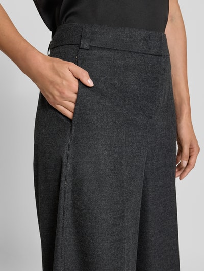 Raffaello Rossi Wide Leg Hose mit Viskose-Anteil Modell 'JASCHA' Dunkelgrau Melange 3
