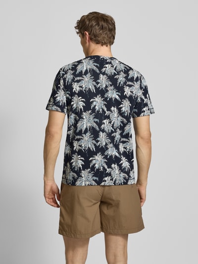 Tom Tailor Regular Fit T-Shirt aus reiner Baumwolle Marine 5