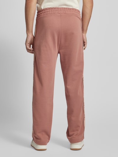 HUGO Sweatpants met elastische band, model ‘Dishorte’ Middenbruin - 5