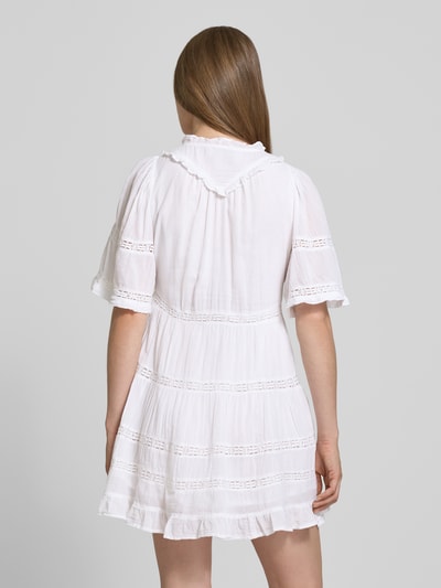 Neo Noir Minikleid mit V-Ausschnitt Modell 'Milene' Weiss 5