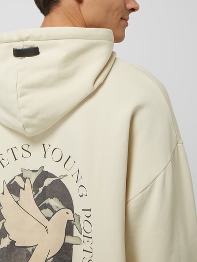 YOUNG POETS SOCIETY Hoodie van katoen, model 'Inked Dannis' Offwhite - 3