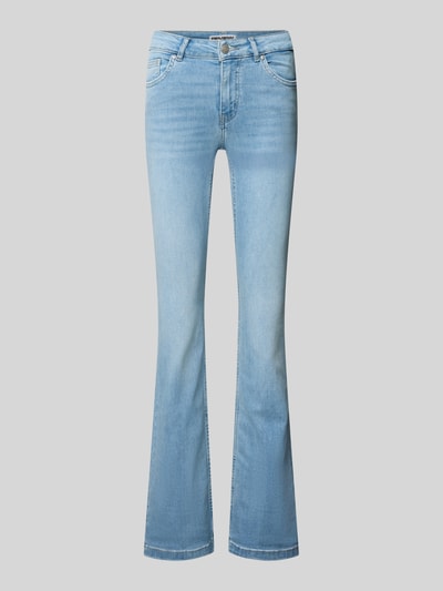 Produktfoto, jasnoniebieskie Flared Jeans mit 5-Pocket-Design od Review, bawełniana mieszanka ze stretchem, lekko rozkloszowany krój